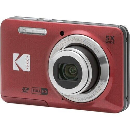 Kodak PIXPRO FZ55 16MP 5x Zoom Wide Angle Digital Camera - RED   (UK Stock) BNIB