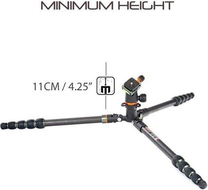 3 Legged Thing Punks Brian Carbon Fibre Tripod with Airhed Neo Black & Grey (UK)