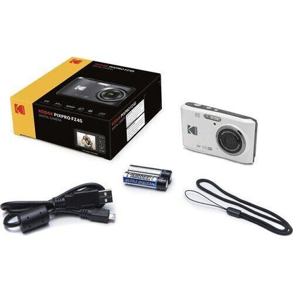 Kodak PIXPRO FZ45 16MP 4x Zoom Wide Angle Digital Camera - White (UK Stock) BNIB