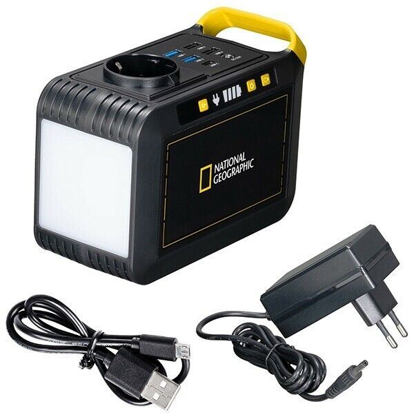 National Geographic Portable Power Supply Station 89 Watt 12V/230V #9060100 (UK)