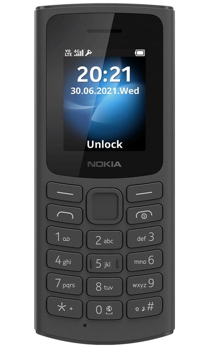 Genuine Nokia 105 in Black = Locked to Vodafone Network + �10 Credit  (UK Stock)