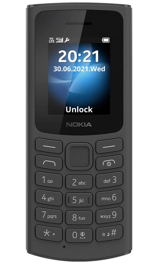 Genuine Nokia 105 in Black = Locked to Vodafone Network + �10 Credit  (UK Stock)