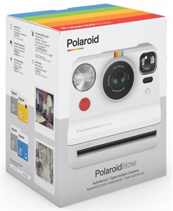 Polaroid Now i?Type Instant Camera + 2 Lens AF system in White  (UK Stock)  BNIB