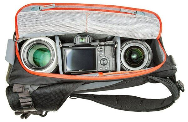 MindShift Gear PhotoCross 10 Sling Bag in Grey / Orange Ember (UK Stock) BNIP