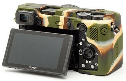 EasyCover Silicone Skin Soft Case Cover for Sony A6600 Camouflage CAMO (UK) BNIB