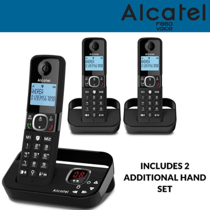 Alcatel F860 Trio Home Telephone House Office Landline Triple Answerphone   (UK)