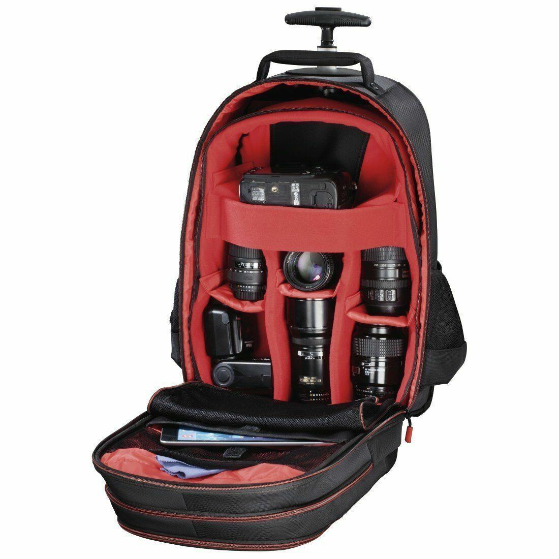 Hama Miami 200 Camera Trolley Bag Backpack in Black/Red (UK Stock)  BNIB  Cabin