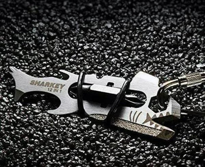 True Utility Sharkey Bite Sized 12-in-1 Pocket Multi Tool Key Ring #TU214 (UK Stock) BNIP