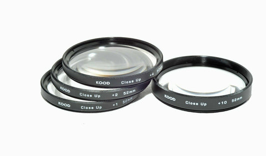 Kood 55mm Macro Close-Up Filter Set +1 +2 +4 +10 & Case - DSLR Cameras (UK) BNIP