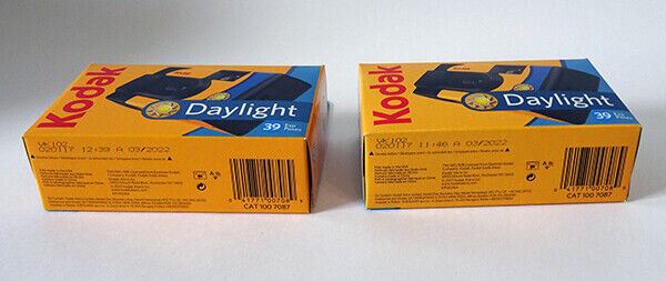 2 x Kodak Daylight Only Single use Camera SUC 39exp (UK) BNIB  Fresh  Disposable