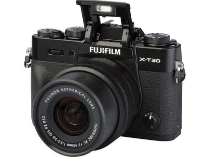 Fujifilm X-T30 II 26.1MP Mirrorless Camera in Black + FUJINON XC 15-45mm Lens