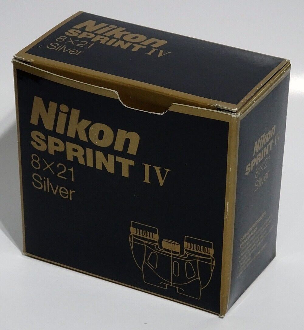 Nikon 8 x 21 Sprint IV Porro Prism Compact Binoculars in Silver  (UK Stock) BNIB