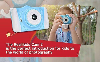 AGFA PHOTO REALIKIDS Mk.2 Digital Camera in Blue for Children 3.5" LCD (UK) BNIB