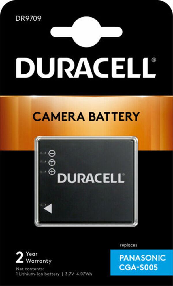 CGAS005 Li-ion Battery - Panasonic Digital Camera by DURACELL #DR9709 (UK Stock)