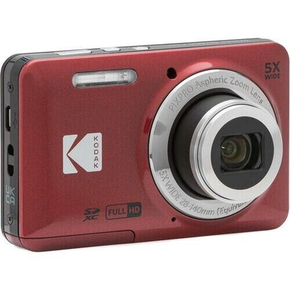 Kodak PIXPRO FZ55 16MP 5x Zoom Wide Angle Digital Camera - RED   (UK Stock) BNIB