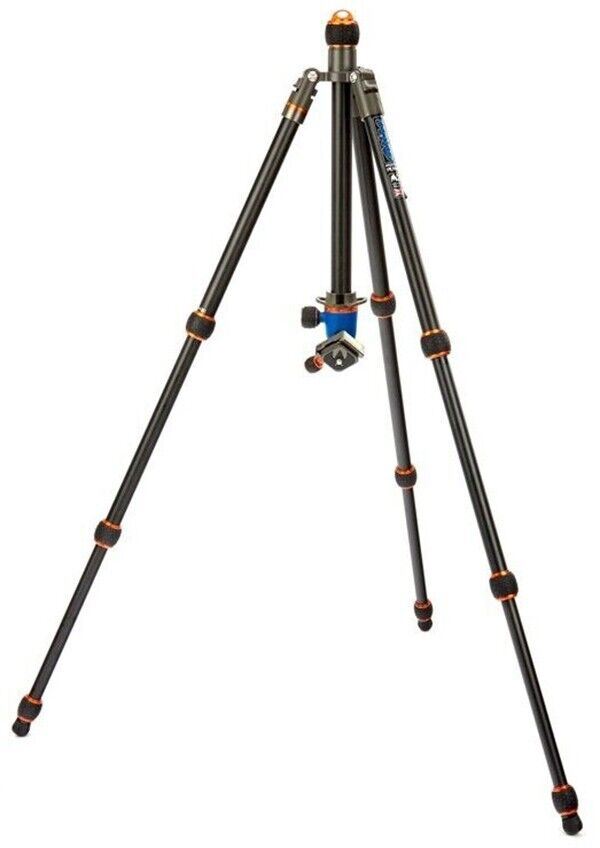 3 Legged Thing Punks Travis Magnesium Alloy Compact Travel Tripod  Blue & Orange