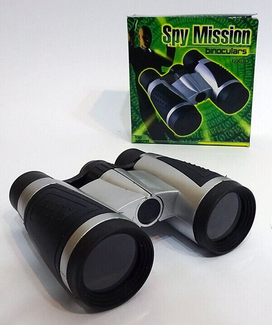 Spy Mission 6 x 30 Toy Binoculars Age 3+ Plastic Toy adjustable focus (UK)  BNIB