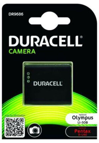 Li-50B DLI92 Li-ion Battery for Olympus Pentax Digital Camera by DURACELL DR9686