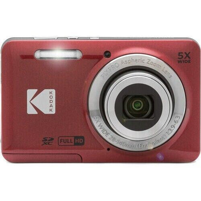 Kodak PIXPRO FZ55 16MP 5x Zoom Wide Angle Digital Camera - RED   (UK Stock) BNIB