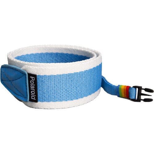 POLAROID Retro CAMERA STRAP FLAT in Blue & Grey (UK Stock)  # 006177  BNIB NEW