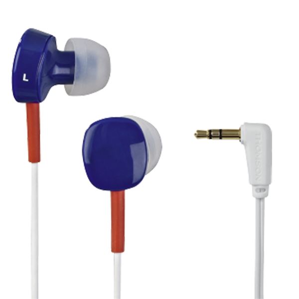 Earphones Headphones in Blue, Orange & White Thomson EAR3056BRW In-Ear   #132619