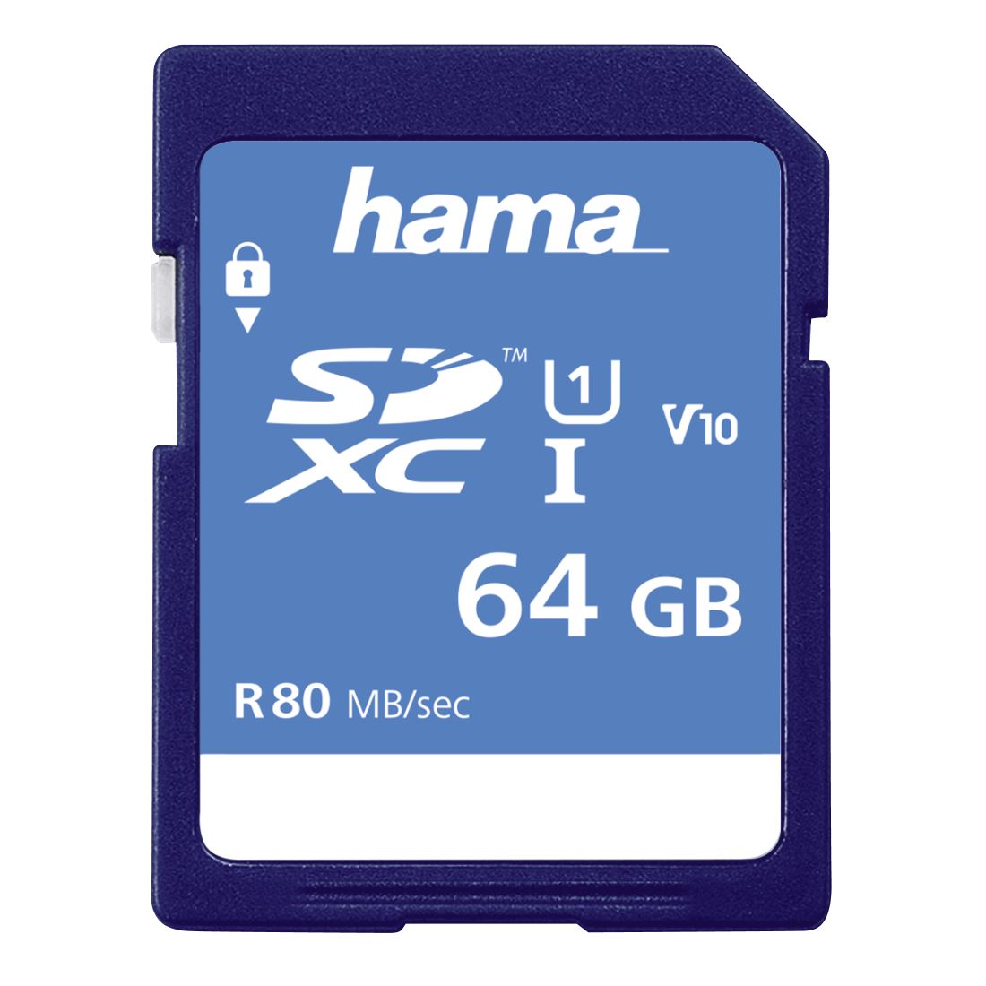 Hama SDXC 64GB UHS Speed Class 10 UHS-I 80MB/s (UK Stock) BNIP