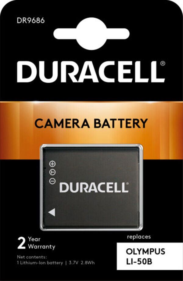 Li-50B DLI92 Li-ion Battery for Olympus Pentax Digital Camera by DURACELL DR9686