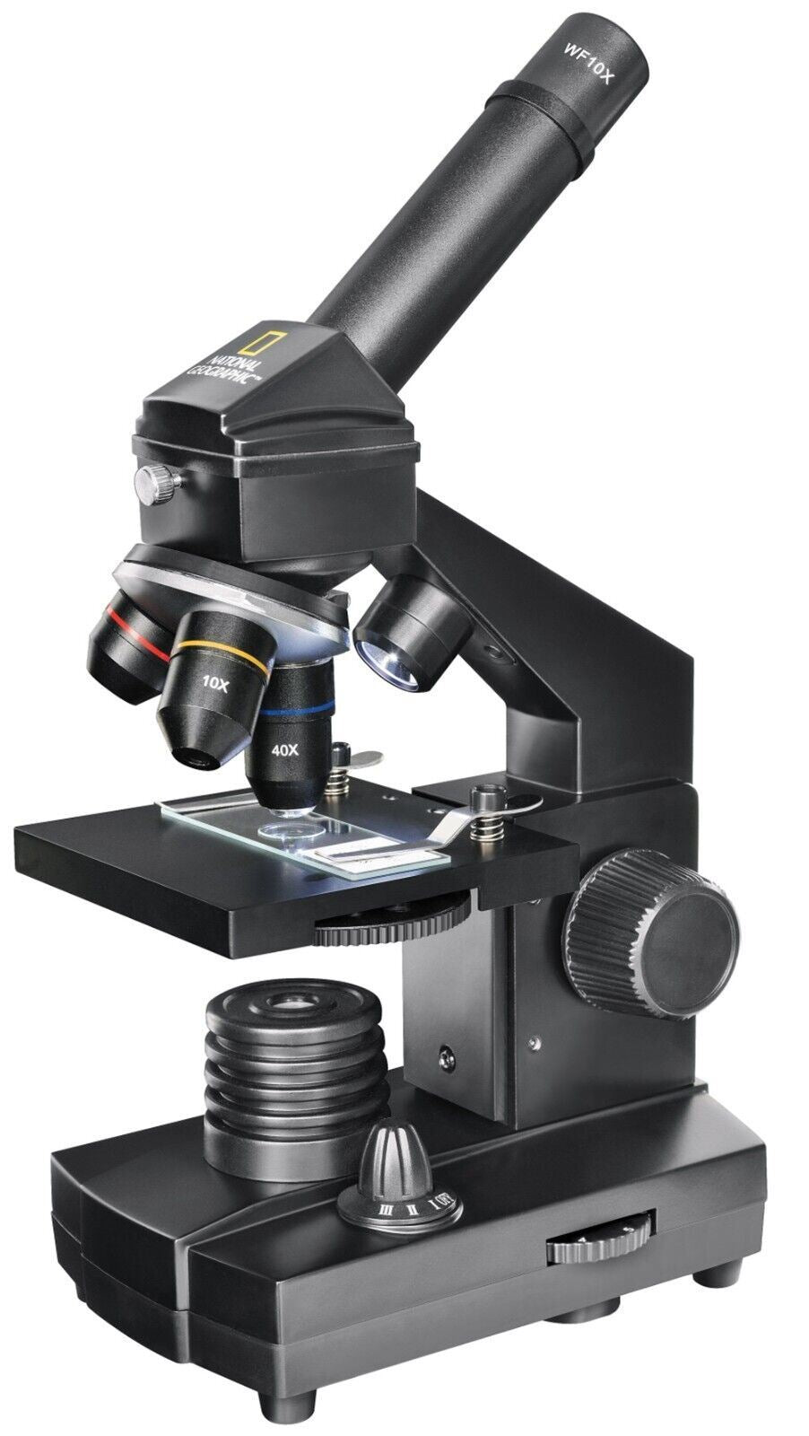 National Geographic Microscope 40x-1280x with Accessories Kit #9039000 BOX FADED