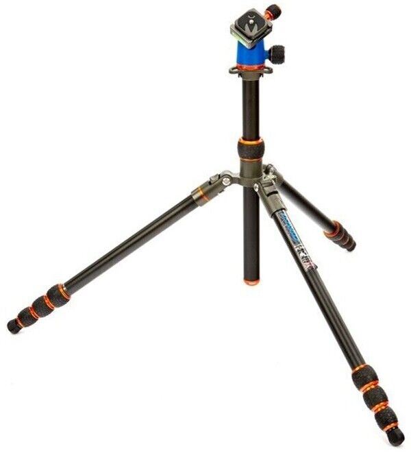 3 Legged Thing Punks Travis Magnesium Alloy Compact Travel Tripod  Blue & Orange