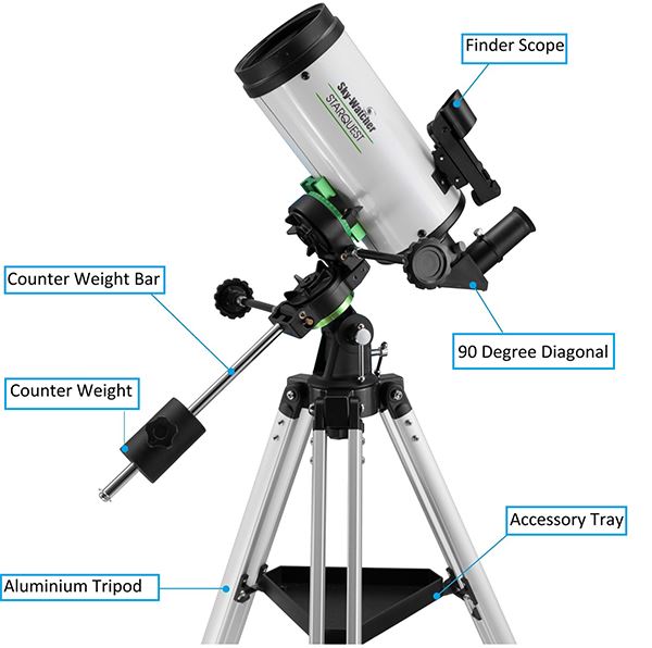 Skywatcher StarQuest 102MC + EQ/ALT Kit MAKSUTOV-CASSEGRAIN Telescope  #10280 UK