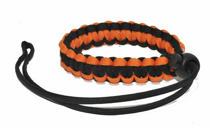 Camera Wrist Strap Paracord Braided by KOOD in Orange / Black #ACSPWSOB (UK) NEW