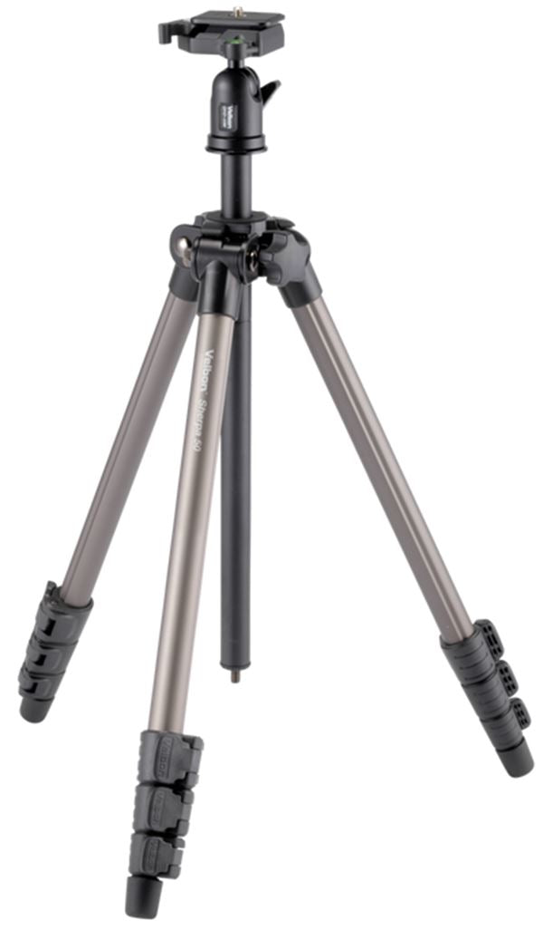 Velbon Sherpa 50 Aluminum Tripod + QHD-33M Ball & Socket Head with Case (UK) NEW