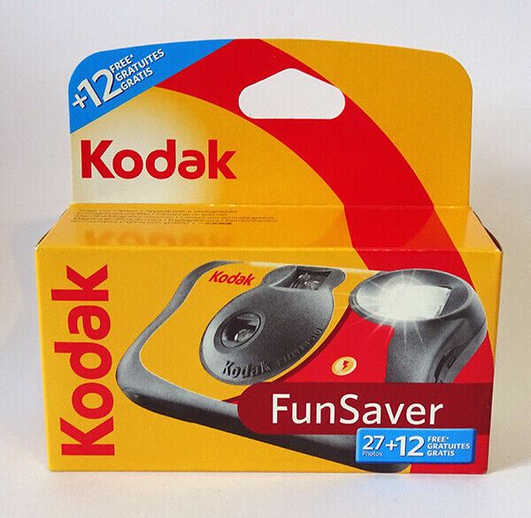 Kodak Fun Flash Disposable SUC Camera 27exp. + 12 FREE (39 Exposures) BNIP -  UK