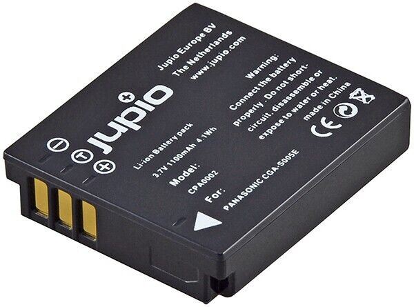 CGA-S005E Lithium-Ion Battery Pack for Panasonic by JUPIO  (3.7V, 1100mAh)  BNIP