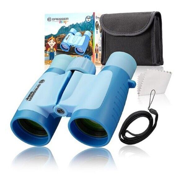 Bresser Junior 3 x 30 Childrens Binoculars - Blue/ Light Blue #8880330 (UK) BNIB