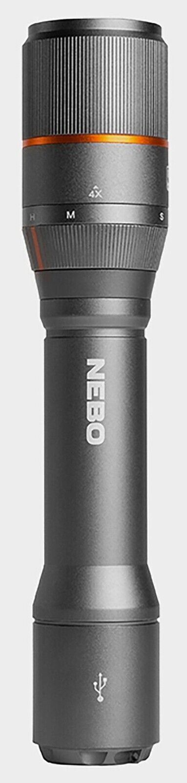 Nebo DAVINCI� 2000 Lumen Flashlight Waterproof rechargeable Torch + Power BankUK