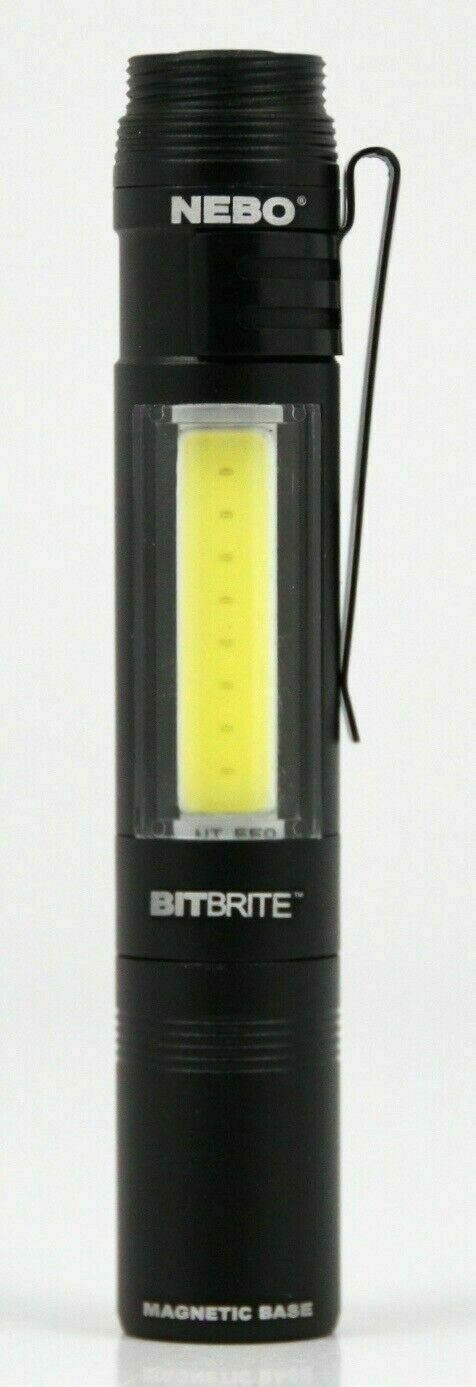 Nebo BITBRITE Flash Light and Screwdriver Magnetic Torch Black (UK Stock) BNIB