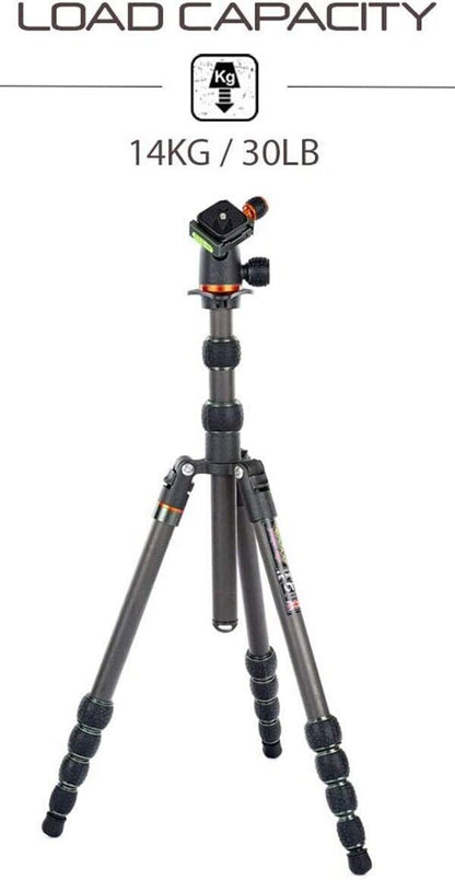 3 Legged Thing Punks Brian Carbon Fibre Tripod with Airhed Neo Black & Grey (UK)