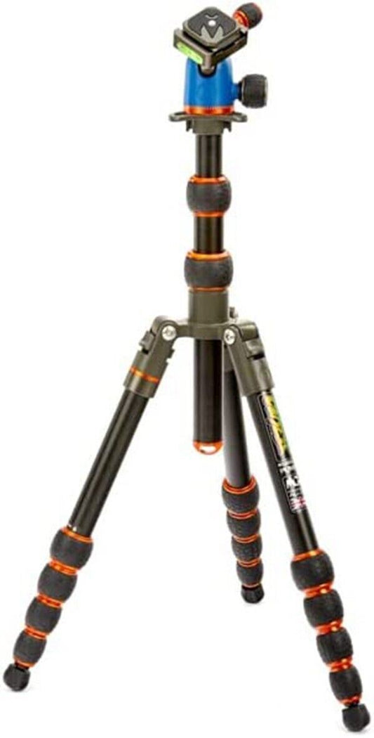 3 Legged Thing Punks Corey Magnesium Alloy Compact Travel Tripod - Blue & Orange