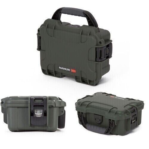 Nanuk 903 Hard Utility NK-7 Case with Foam Insert Olive #903-0006 (UK Stock) NEW