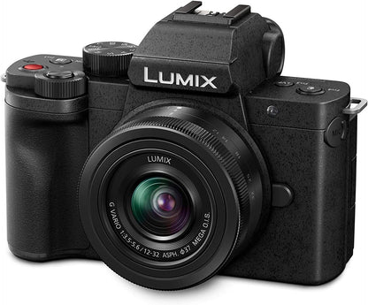 Panasonic LUMIX DC G100V 20.3MP Camera in Black with  12-32mm Lens and Grip BNIB