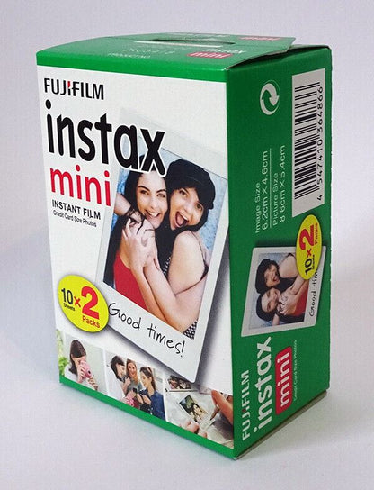 Fujifilm fuji instax mini colour instant film twin pack 2 x 10 Shots (UK Stock)