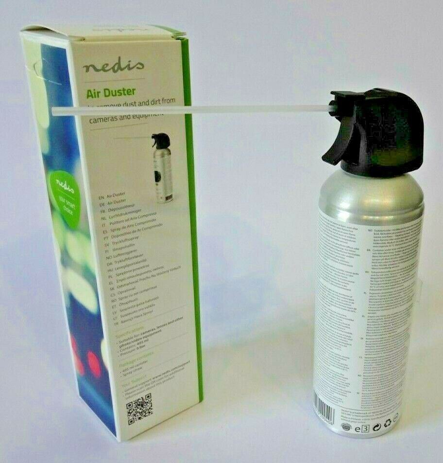 Nedis Air Duster Cleaner (Compressed Air) 405ml #141681 (UK Stock) BNIP