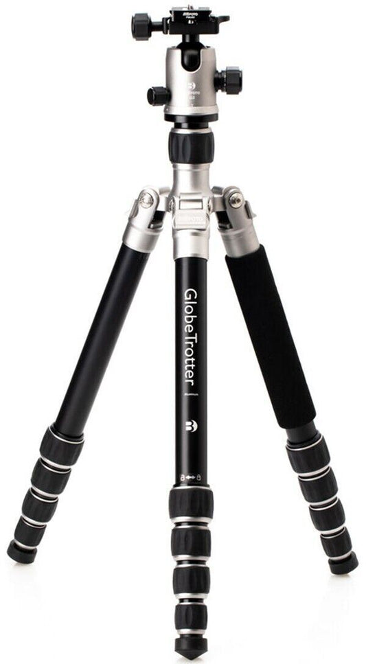 Benro MeFoto GlobeTrotter Aluminum Travel Tripod Kit in Silver  (UK Stock)  BNIB