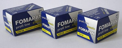 3 x Fomapan 100 iso 135mm Black & White Negative Film 135 36exp. (UK Stock) BNIB