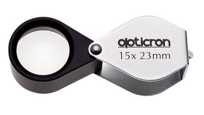 Opticron 15x Magnification 23mm Metal Jewellers Eye Loupe #57104 (UK Stock) BNIB