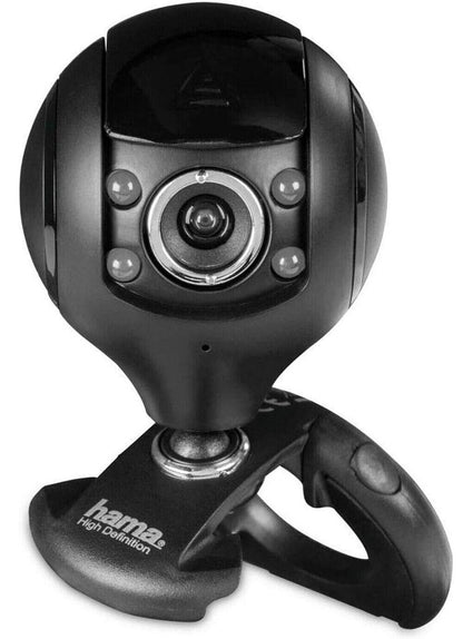 Hama Spy Protect 720p HD Webcam with Microphone & LED  #0053950  (UK Stock) BNIB