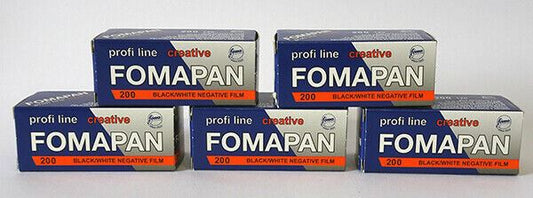 5 x Fomapan Creative 120 200 iso Black & White Negative Film FOMA (UK Stock) NEW