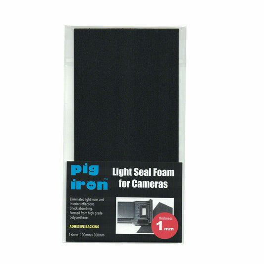 Pig Iron Camera Light Seal Foam Sheet 1mm thick Self Adhesive nonreflective (UK)