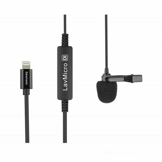 iphone Microphone by Saramonic Lav Micro Di clip-on lavalier Lightning connectio